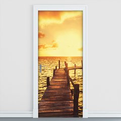 Adesivo Decorativo de Porta - Deck - Mar - 186cnpt
