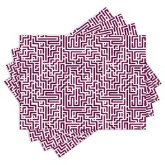 Jogo Americano com 4 peças - Abstrato - Geométrico - 1888Jo