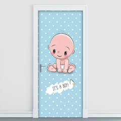 Adesivo Decorativo de Porta - Menino - Infantil - 1913cnpt