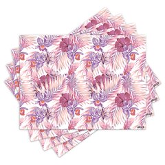 Jogo Americano com 4 peças - Flores e Folhas - 1924Jo