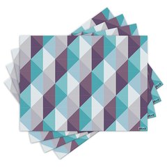 Jogo Americano com 4 peças - Geométrico - Abstrato - 1953Jo