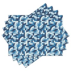 Jogo Americano com 4 peças - Geométrico - Abstrato - 1960Jo