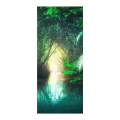 Adesivo Decorativo de Porta - Natureza - Floresta - 1969cnpt na internet