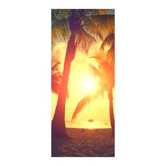 Adesivo Decorativo de Porta - Pôr do sol - Praia - 1971cnpt na internet