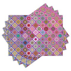Jogo Americano com 4 peças - Mandalas - Geométrico - Abstrato - 1981Jo