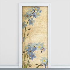 Adesivo Decorativo de Porta - Flores - 1981cnpt