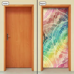 Adesivo Decorativo de Porta - Mandala - 1996cnpt - comprar online