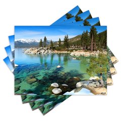 Jogo Americano com 4 peças - Natureza - Paisagem - 1998Jo