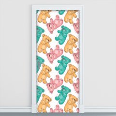 Adesivo Decorativo de Porta - Ursinhos - Infantil - 2000cnpt