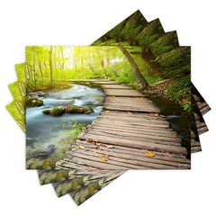 Jogo Americano com 4 peças - Natureza - Paisagem - 2022Jo