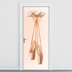 Adesivo Decorativo de Porta - Ballet - Bailarina - 2025cnpt