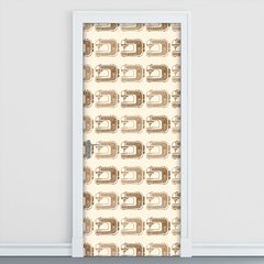 Adesivo Decorativo de Porta - Máquina de Costura - 2041cnpt