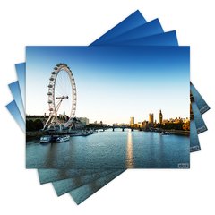 Jogo Americano com 4 peças - Londres - Inglaterra - 2051Jo
