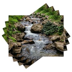 Jogo Americano com 4 peças - Cachoeira - Natureza - Paisagem - 2055Jo