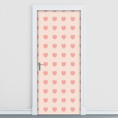 Adesivo Decorativo de Porta - Corações - Love - 2055cnpt