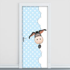 Adesivo Decorativo de Porta - Burrinho - Infantil - 2057cnpt