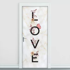 Adesivo Decorativo de Porta - Love - Amor - 2069cnpt