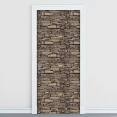Adesivo Decorativo de Porta - Pedras - 2078cnpt