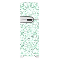 Adesivo Decorativo de Geladeira - Dinossauros - Infantil - Verde - 207gel