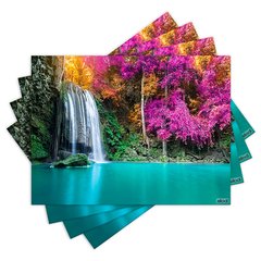 Jogo Americano com 4 peças - Cachoeira - Natureza - Paisagem - 2089Jo