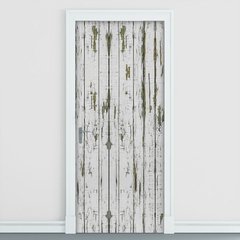 Adesivo Decorativo de Porta - Ripas de Madeira - 2106cnpt