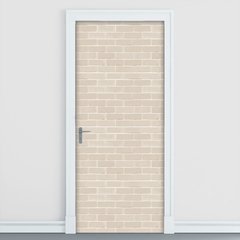 Adesivo Decorativo de Porta - Tijolos - 2110cnpt