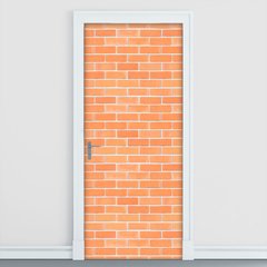 Adesivo Decorativo de Porta - Tijolos - 2111cnpt