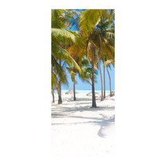 Adesivo Decorativo de Porta - Praia - Coqueiro - 211cnpt na internet