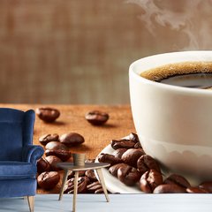 Papel de Parede Café Cafeteria Xícara Grãos Sala Painel Adesivo - 211pc