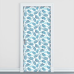 Adesivo Decorativo de Porta - Folhas - 2122cnpt