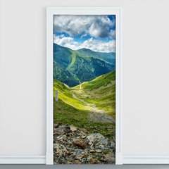 Adesivo Decorativo de Porta - Montanha - Paisagem - 2124cnpt