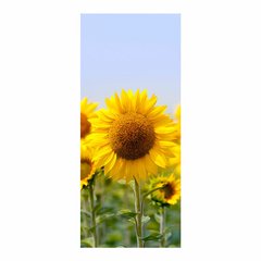 Adesivo Decorativo de Porta - Flor - Girassol - 2127cnpt na internet