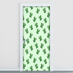 Adesivo Decorativo de Porta - Cactos - 2135cnpt