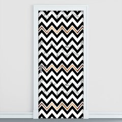 Adesivo Decorativo de Porta - Chevron - 2138cnpt