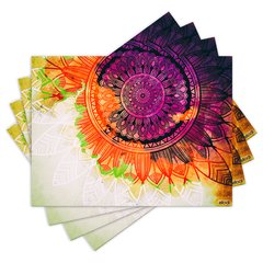 Jogo Americano com 4 peças - Mandala - 2142Jo