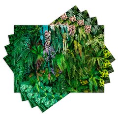 Jogo Americano com 4 peças - Folhas - Folhagem - Natureza - 2163Jo