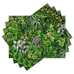 Jogo Americano com 4 peças - Folhas - Folhagem - Natureza - 2165Jo