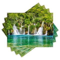 Jogo Americano com 4 peças - Cachoeira - Natureza - Paisagem - 2178Jo