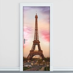 Adesivo Decorativo de Porta - Torre Eiffel - Paris - 2187cnpt