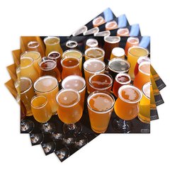 Jogo Americano com 4 peças - Cervejas - 2202Jo