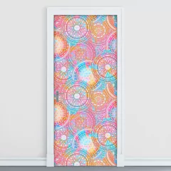 Adesivo Decorativo de Porta - Mandalas - 2202cnpt