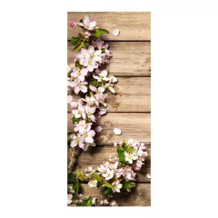 Adesivo Decorativo de Porta - Flores - 2218cnpt na internet
