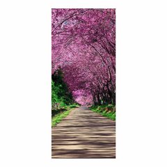 Adesivo Decorativo De Porta - Caminho - Flores - 2225cnpt na internet