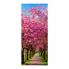 Adesivo Decorativo De Porta - Caminho - Flores - 2226cnpt na internet