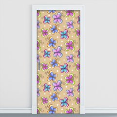 Adesivo Decorativo de Porta - Borboletas - Infantil - 225cnpt