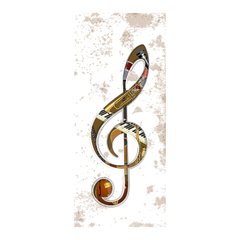 Adesivo Decorativo de Porta - Clave de Sol - Musica - 228cnpt na internet