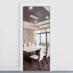 Adesivo Decorativo de Porta - Sala de Jantar - 2306cnpt