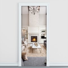 Adesivo Decorativo de Porta - Sala - 2307cnpt