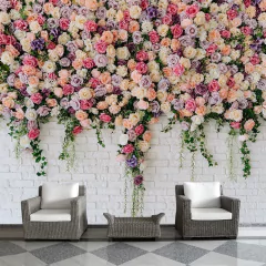 Papel de Parede Flor Floral Galhos Natureza Sala Painel Adesivo - 233pc