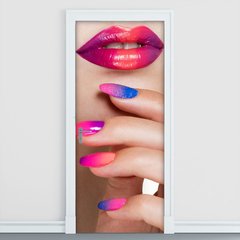 Adesivo Decorativo de Porta - Salão de Beleza - 2348cnpt